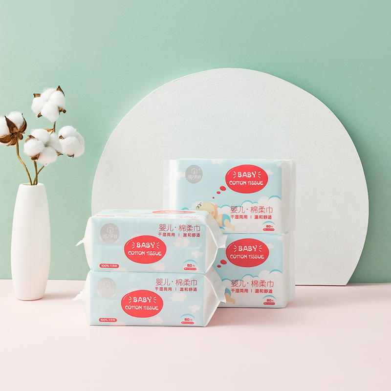 Can baby cotton tissues be used for cleaning delicate areas such as around the eyes?